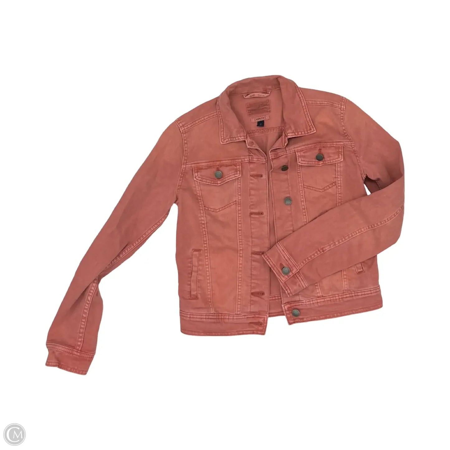 Jacket Denim By Universal Thread In Red Denim, Size: Xs
