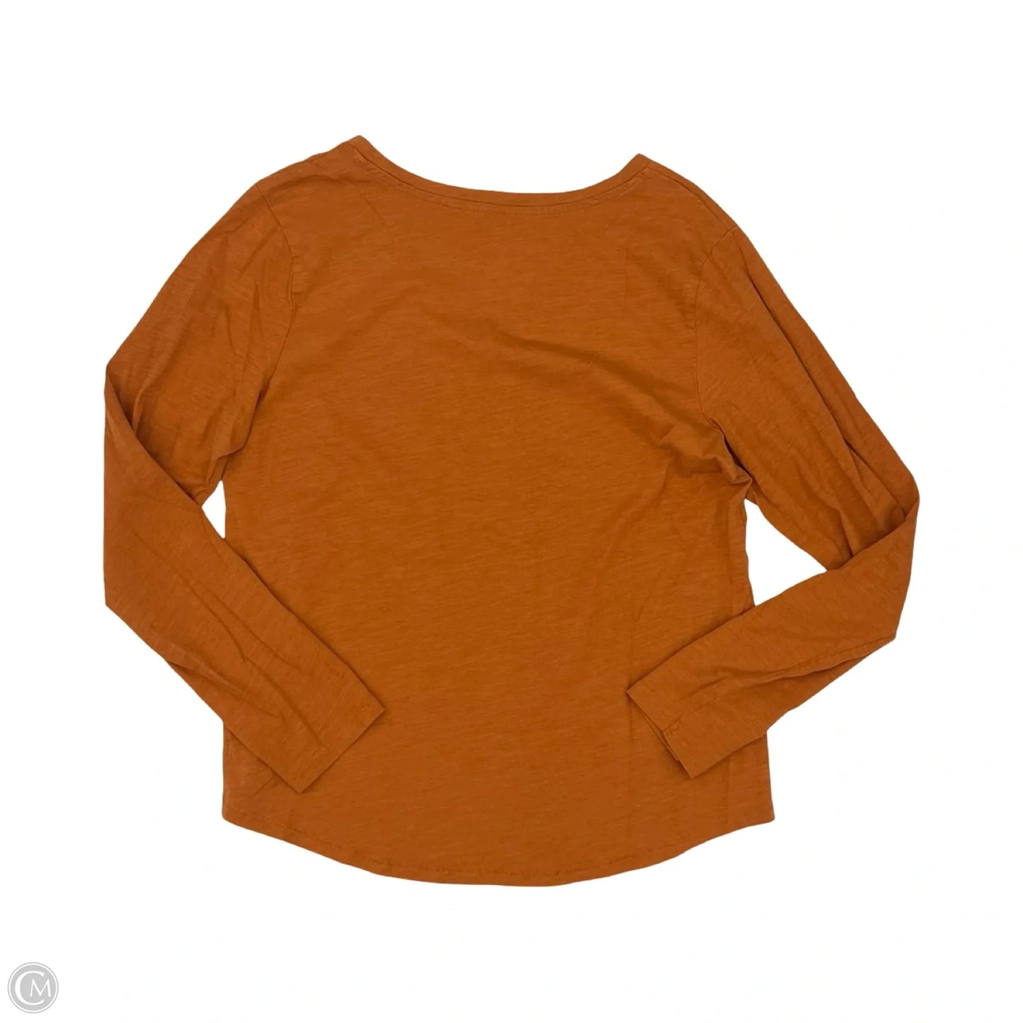 Top Long Sleeve By Sonoma In Orange, Size: L