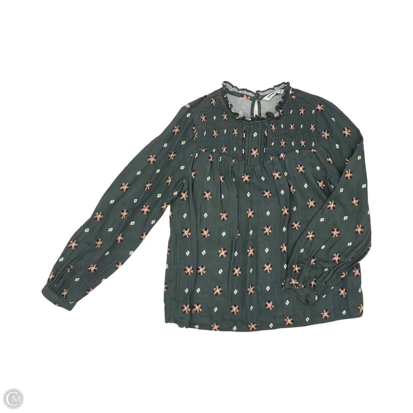 Blouse Long Sleeve By Sonoma In Floral Print, Size: M