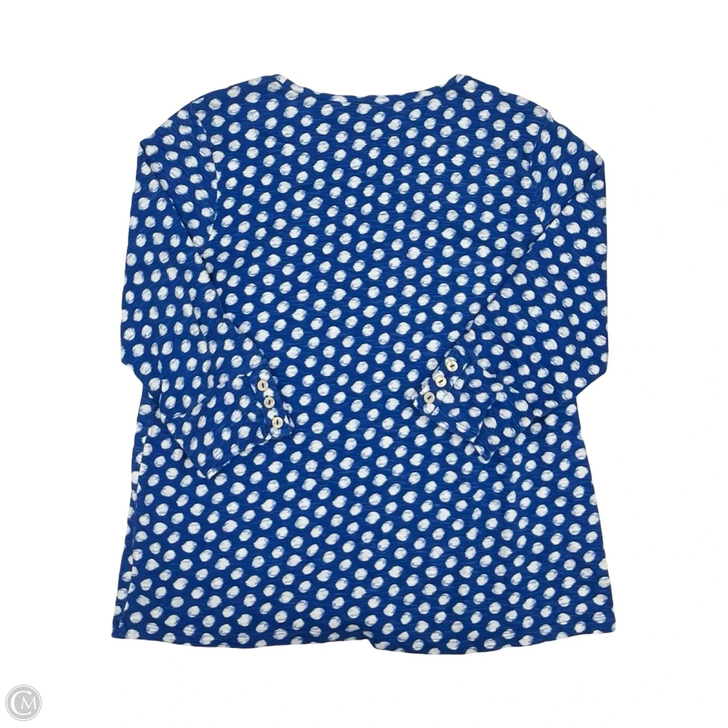 Top 3/4 Sleeve By Chicos In Polkadot Pattern, Size: Xl