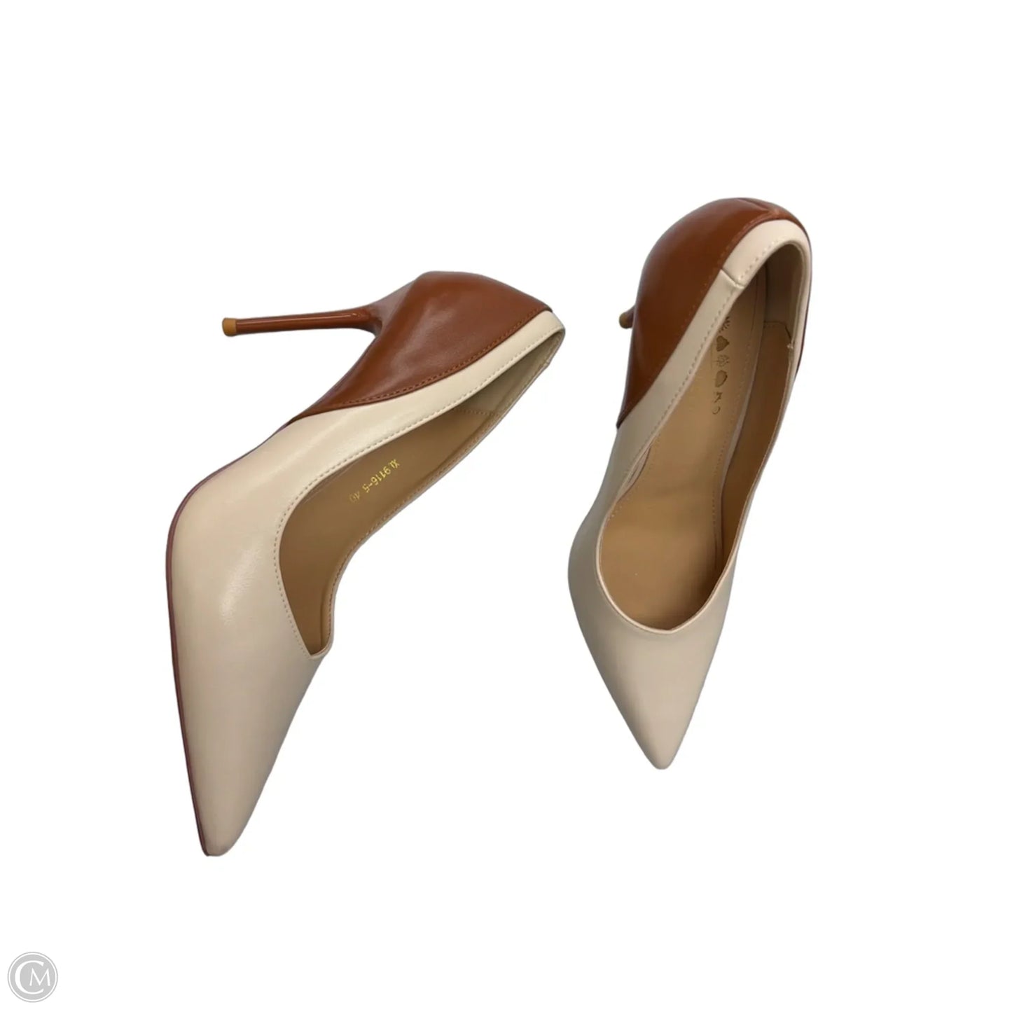 Shoes Heels Stiletto By Clothes Mentor In Brown & Tan, Size: 9.5