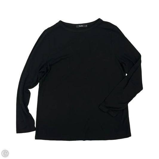 Top Long Sleeve By Cmf In Black, Size: Xl