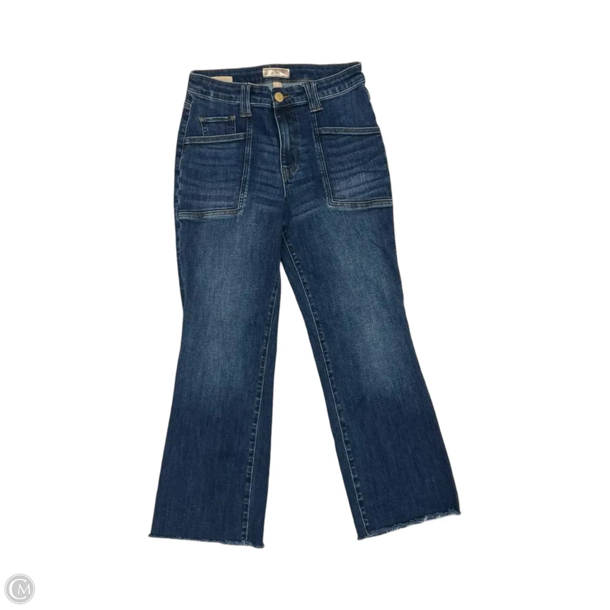 Jeans Flared By Kut In Blue Denim, Size: 4