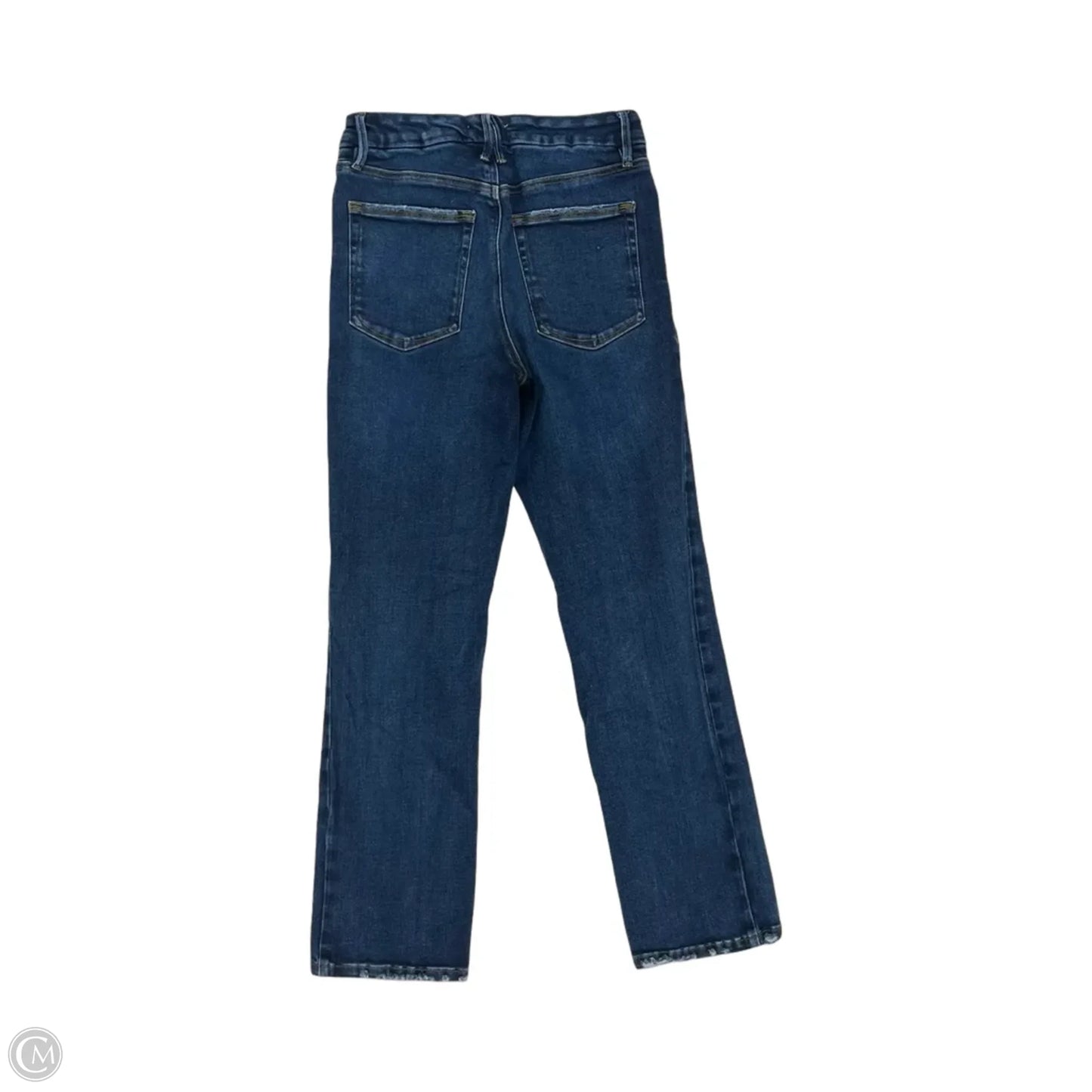 Jeans Straight By Good American In Blue Denim, Size: 6
