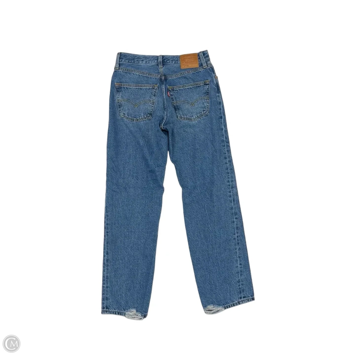 Jeans Straight By Levis In Blue Denim, Size: 2
