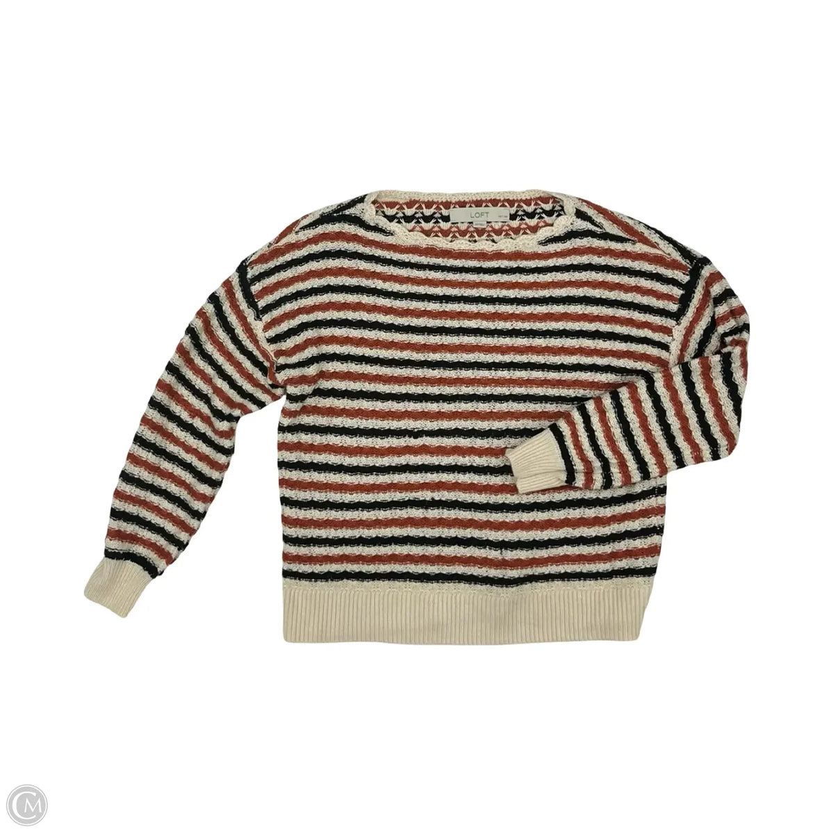 Sweater By Loft In Striped Pattern, Size: Xsp