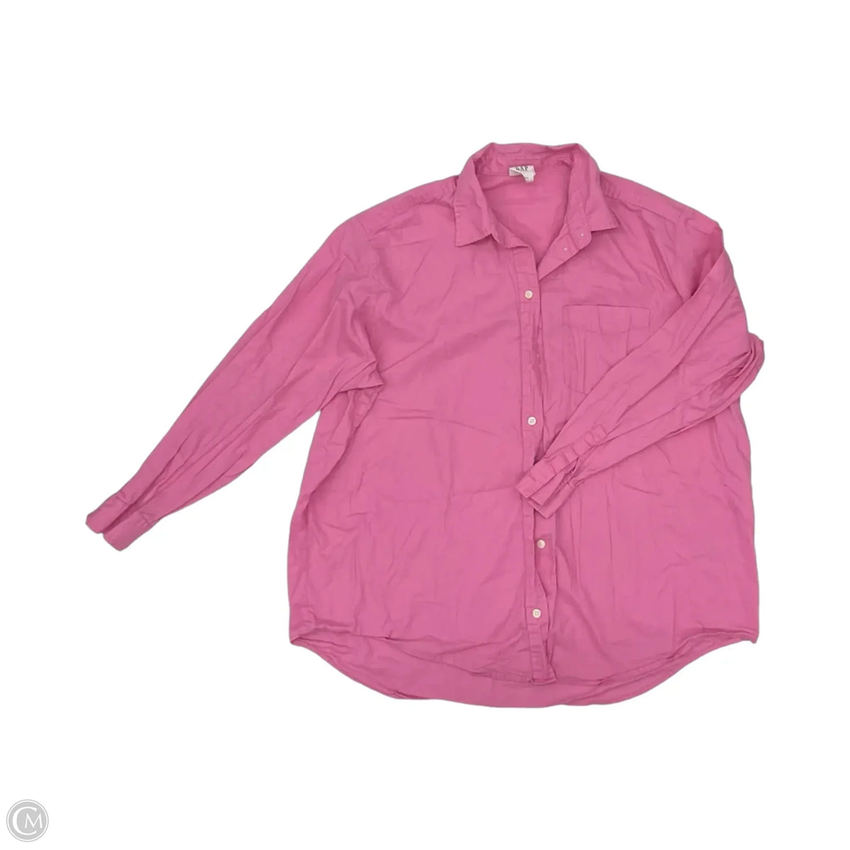 Top Long Sleeve By Gap In Pink, Size: L