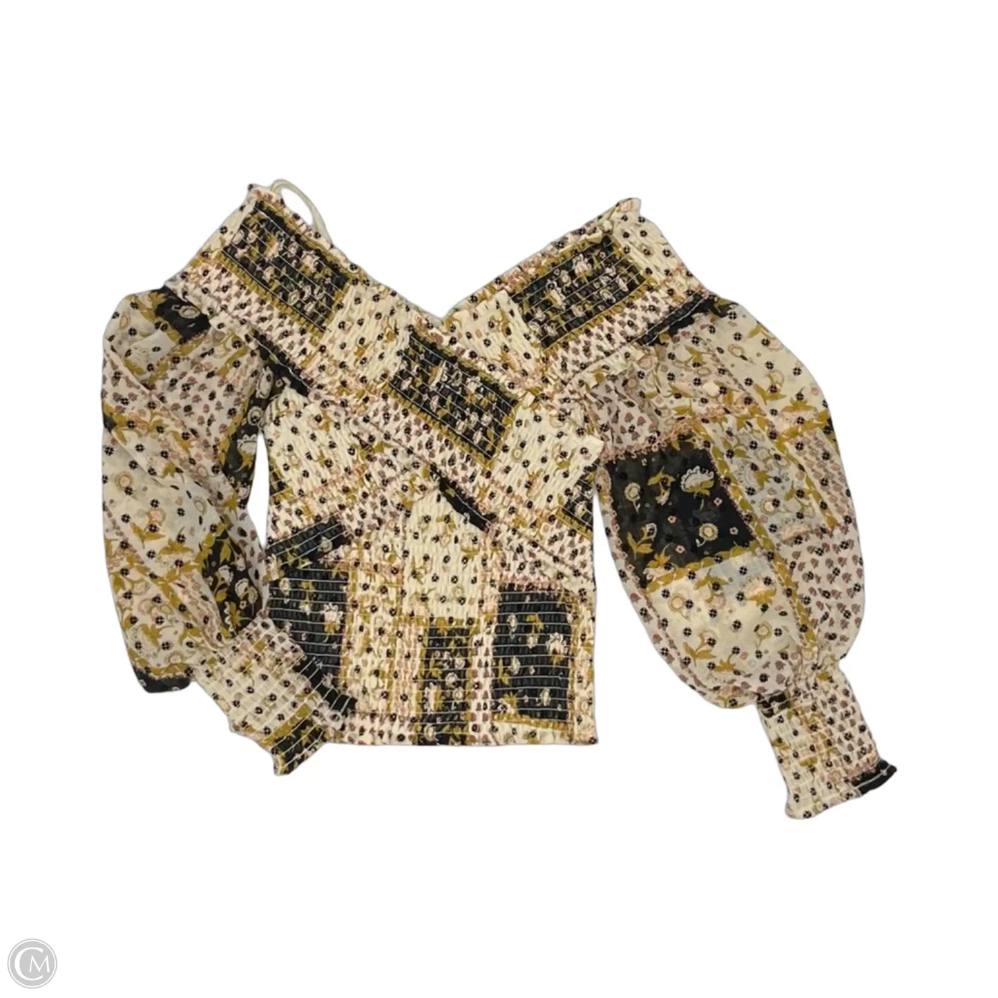 Blouse Long Sleeve By Bb Dakota In Floral Print, Size: Xs