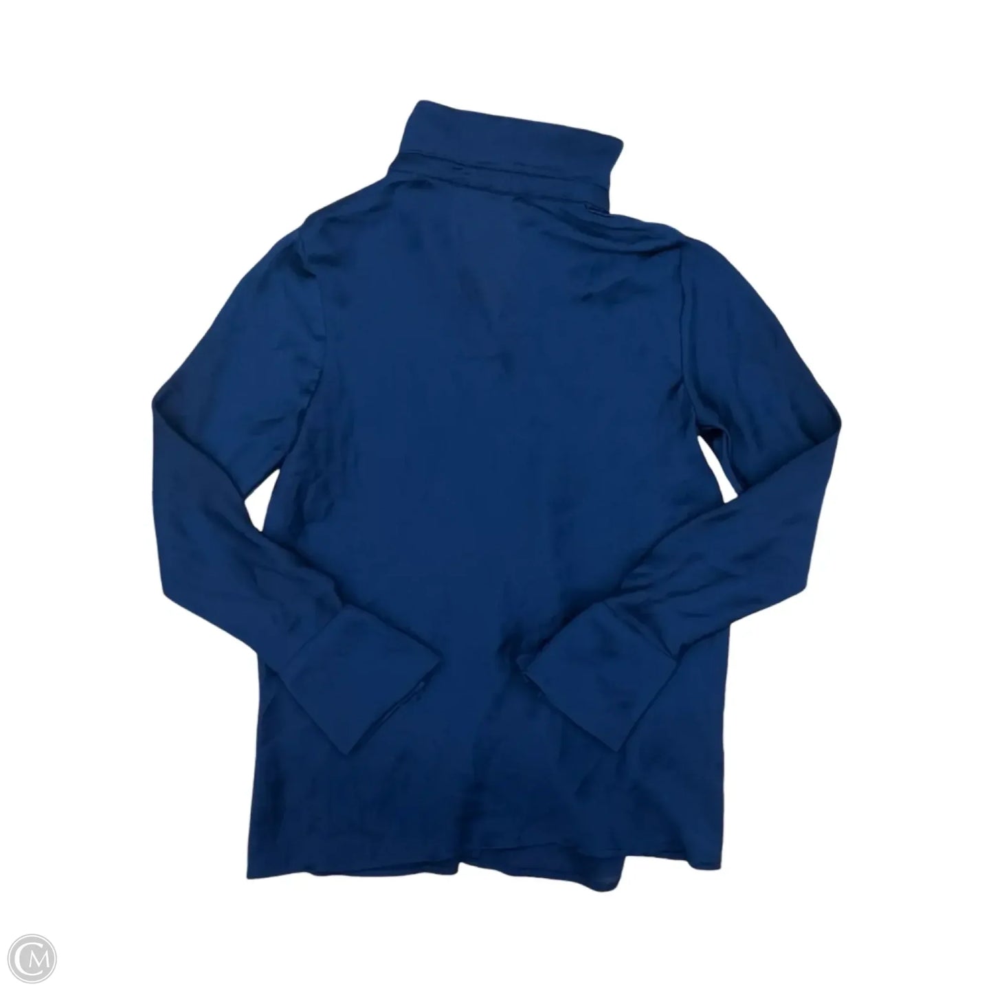 Blouse Long Sleeve By Mng In Navy, Size: M