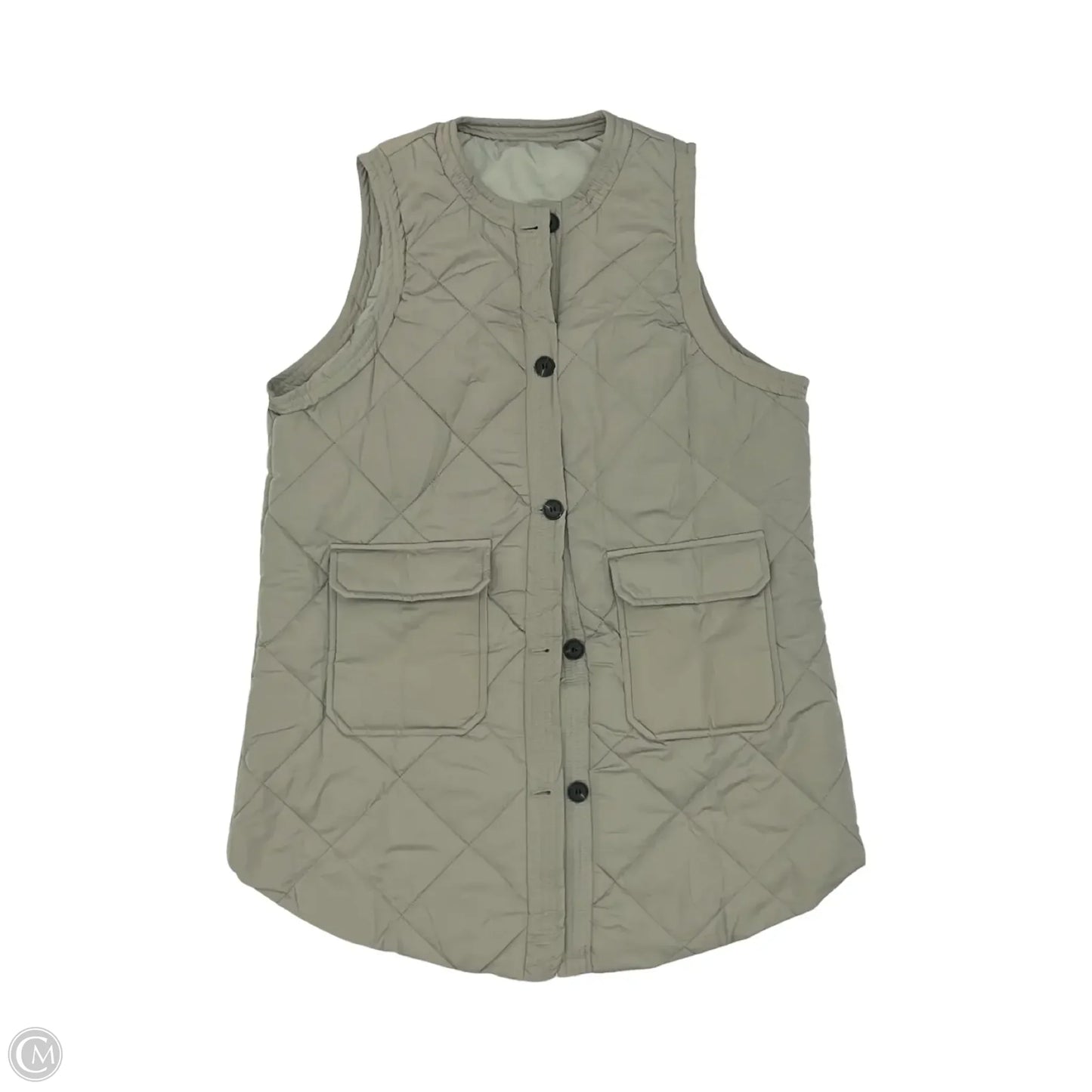 Vest Puffer & Quilted By Cmf In Green, Size: M