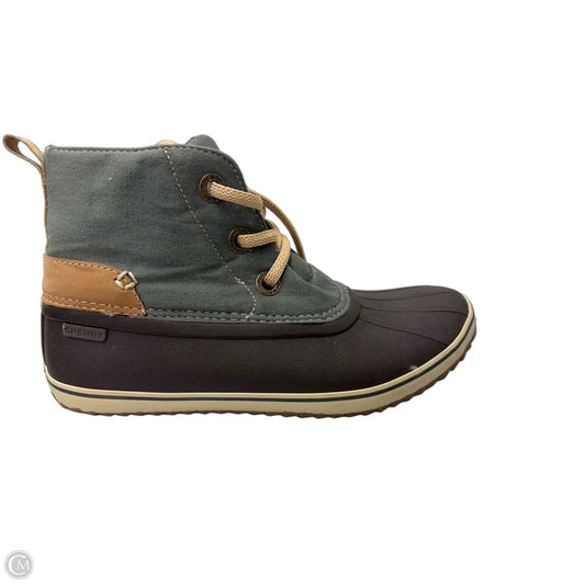 Boots Rain By Sperry In Brown & Green, Size: 9