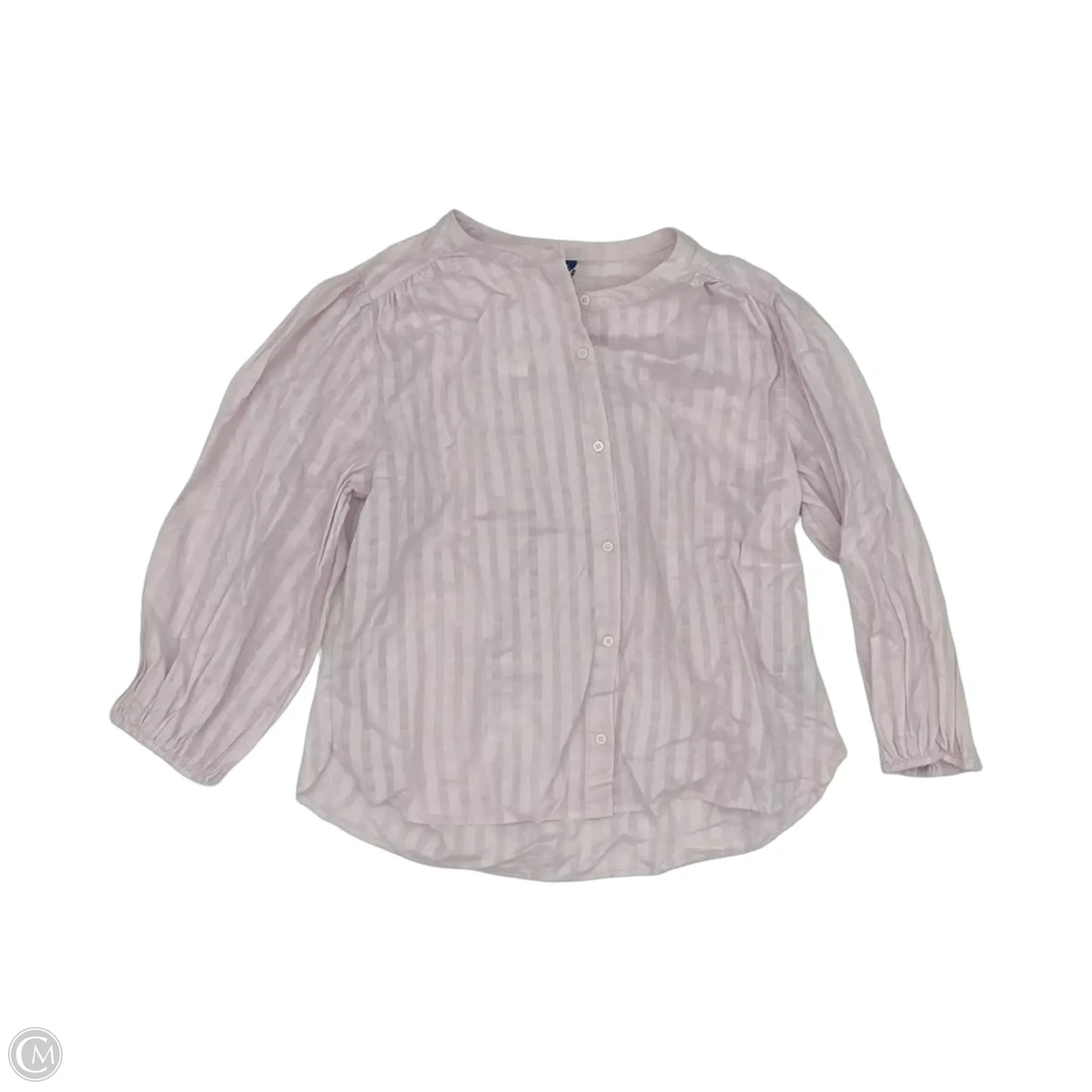 Blouse Long Sleeve By Old Navy In Purple, Size: M