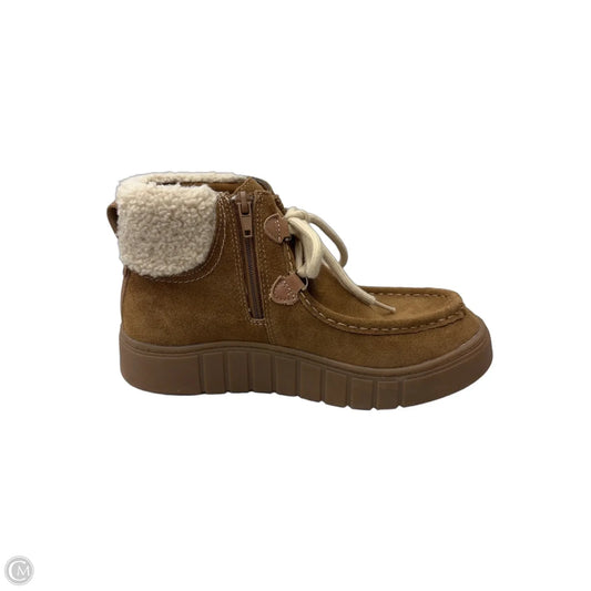 Boots Ankle Flats By Clarks In Brown, Size: 8