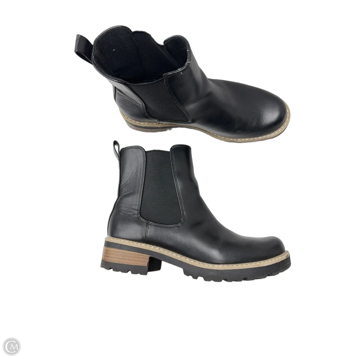 Boots Ankle Heels By Universal Thread In Black, Size: 8.5