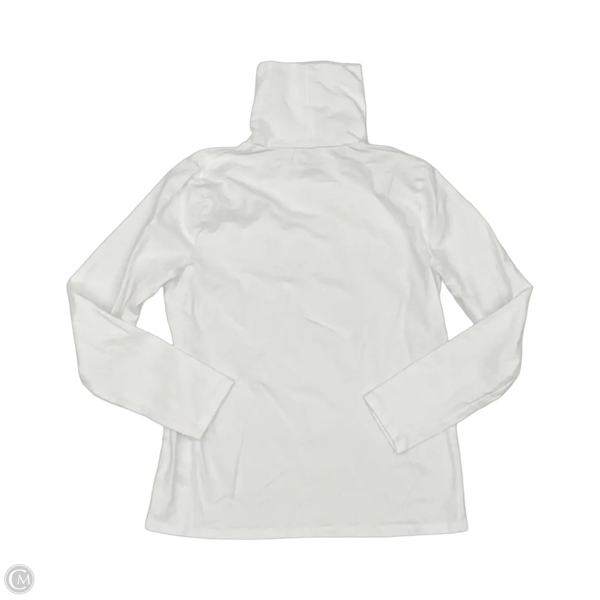 Top Long Sleeve Basic By Talbots In White, Size: M