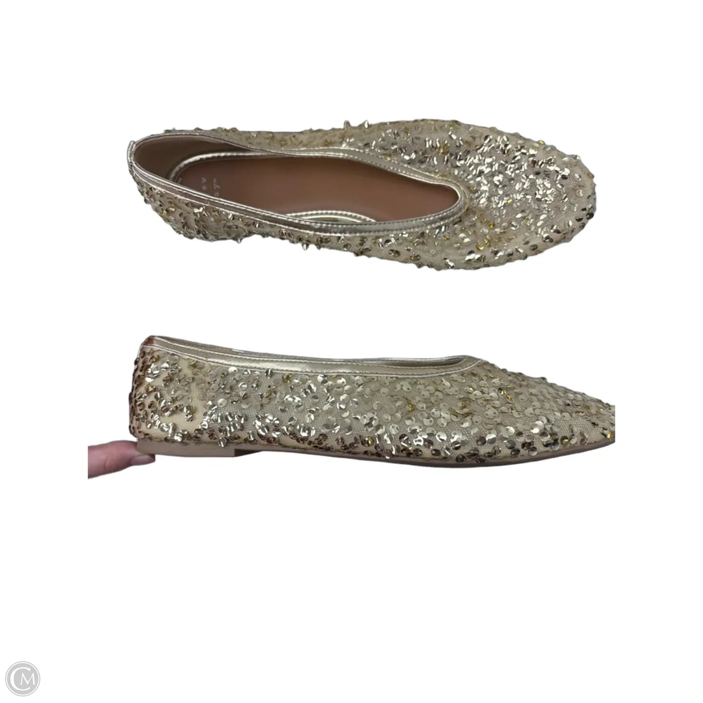 Shoes Flats By A New Day In Gold, Size: 11