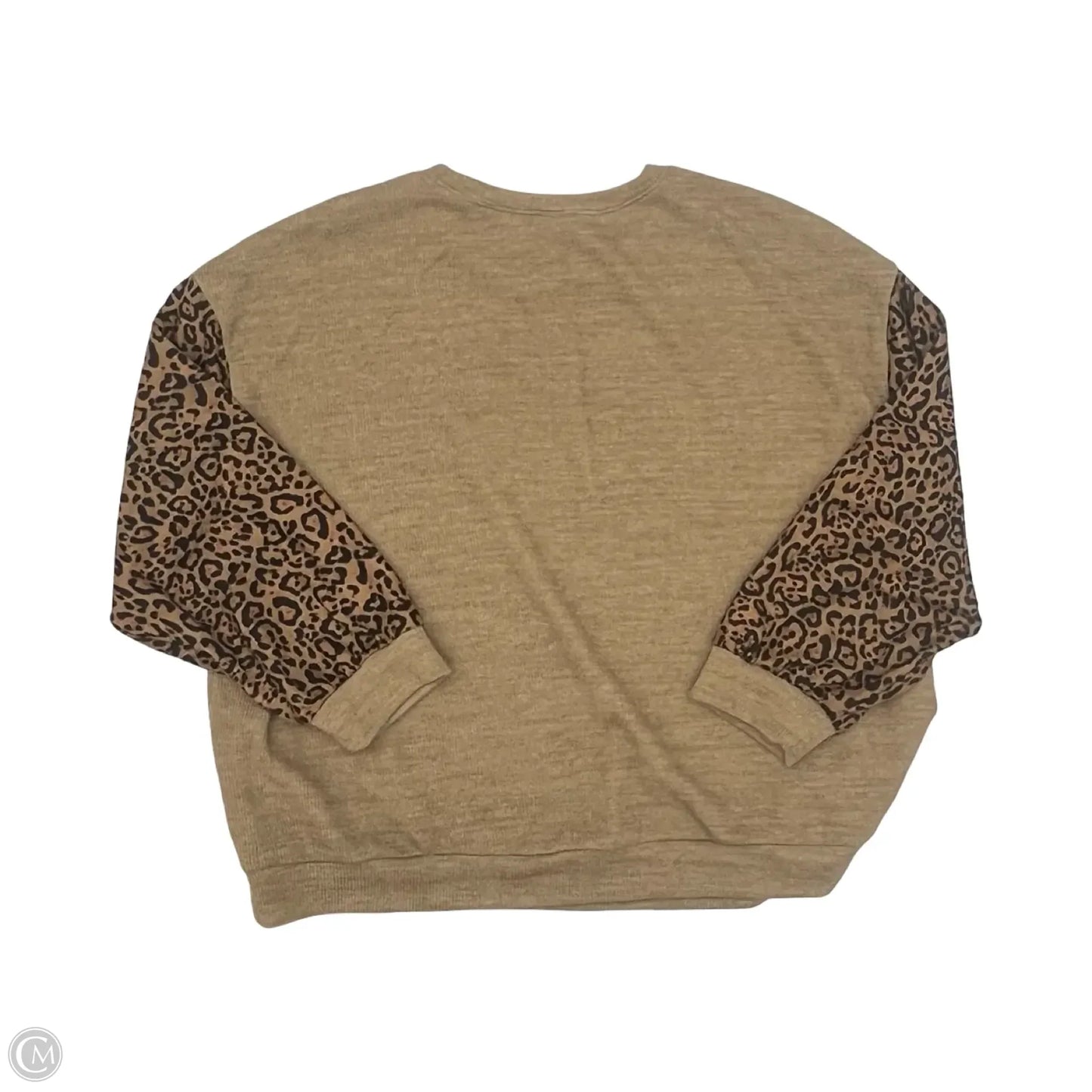 Top Long Sleeve By Shein In Brown, Size: 4x