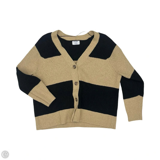 Sweater Cardigan By Old Navy In Black & Brown, Size: 2x