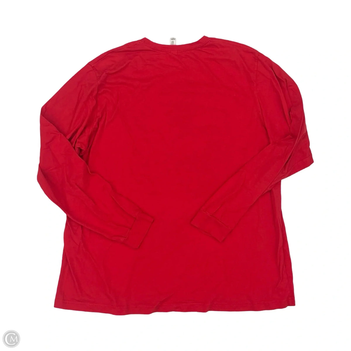 Top Long Sleeve By Bella + Canvas In Red, Size: 3x