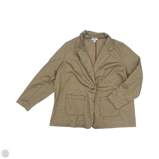 Blazer By Croft And Barrow In Brown, Size: 2x