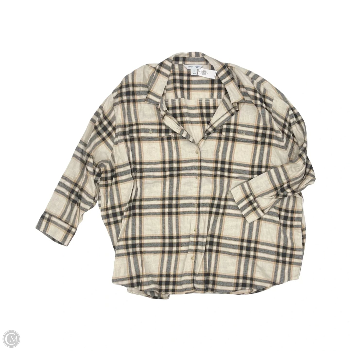 Top Long Sleeve By Old Navy In Tan, Size: 3x