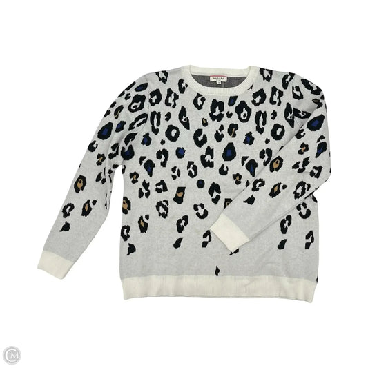 Sweater By Andree By Unit In Leopard Print, Size: L