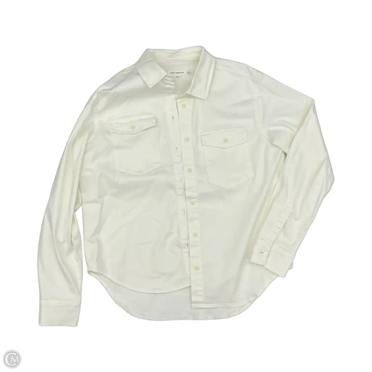 Top Long Sleeve By Good American In Cream, Size: M