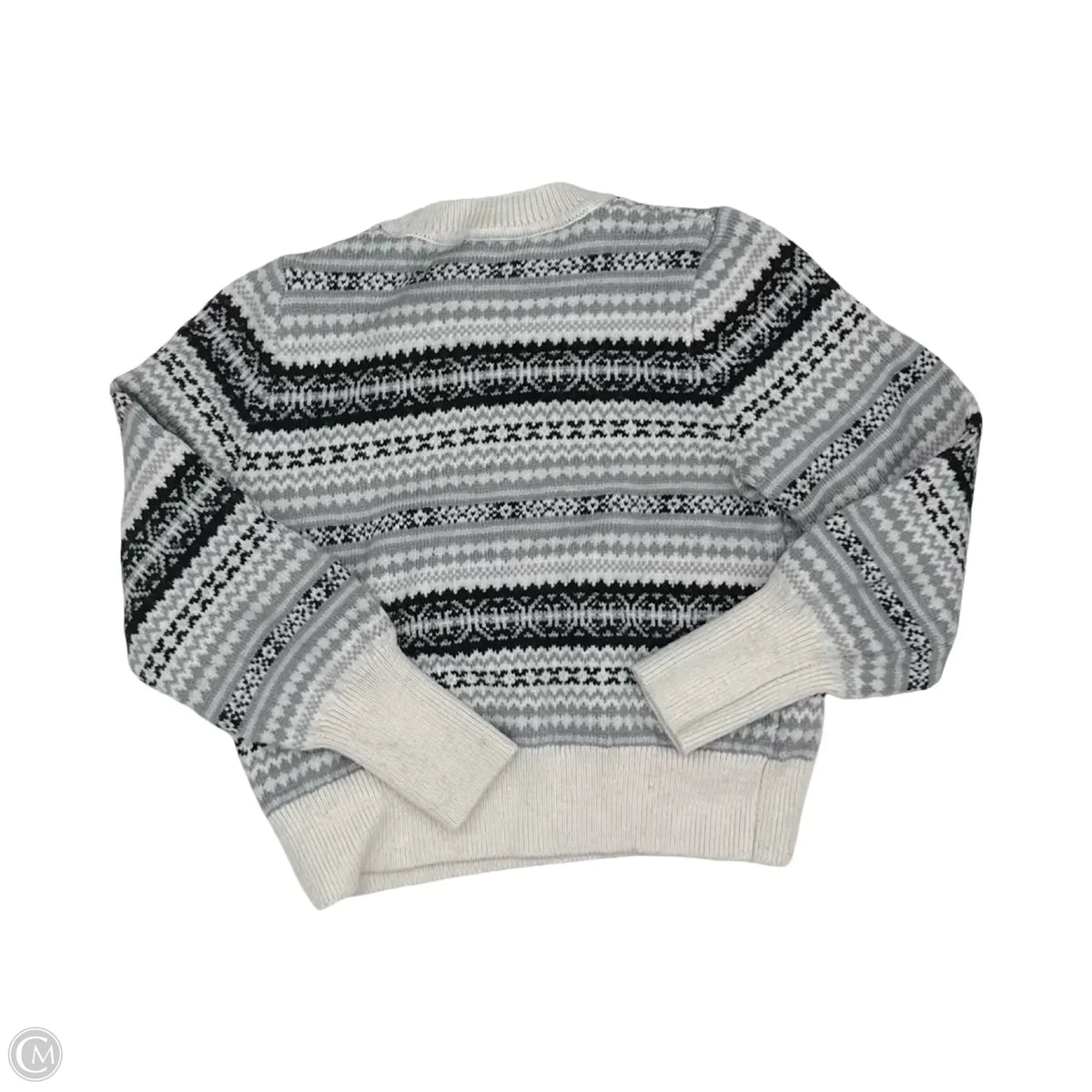 Sweater By Free Assembly In Grey, Size: M
