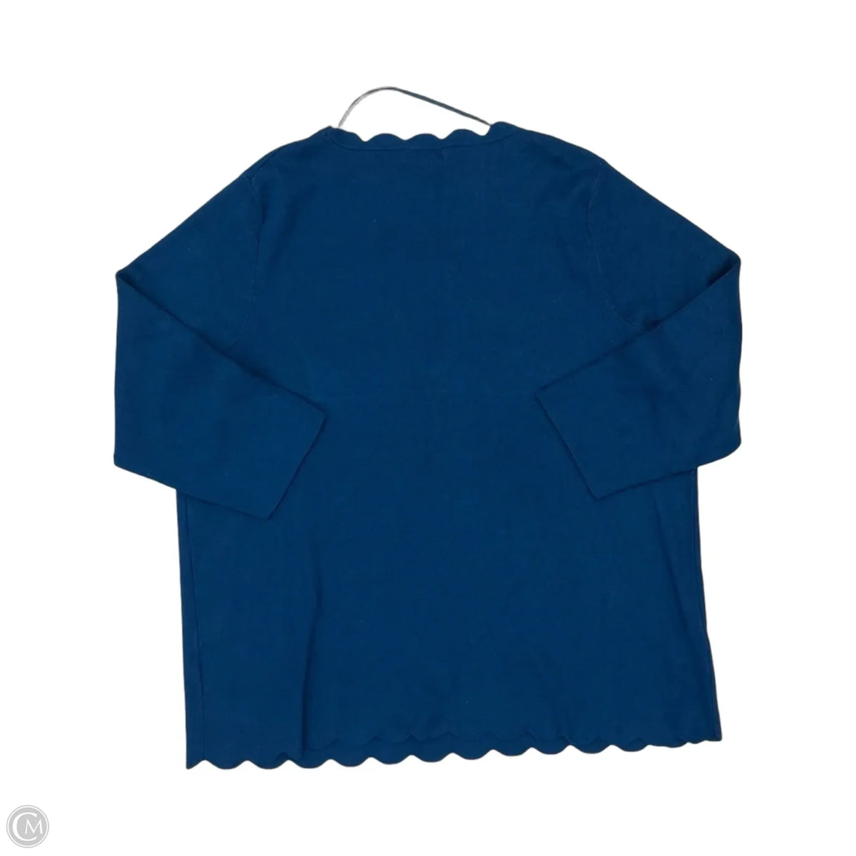 Sweater By Cable And Gauge In Blue, Size: 2x