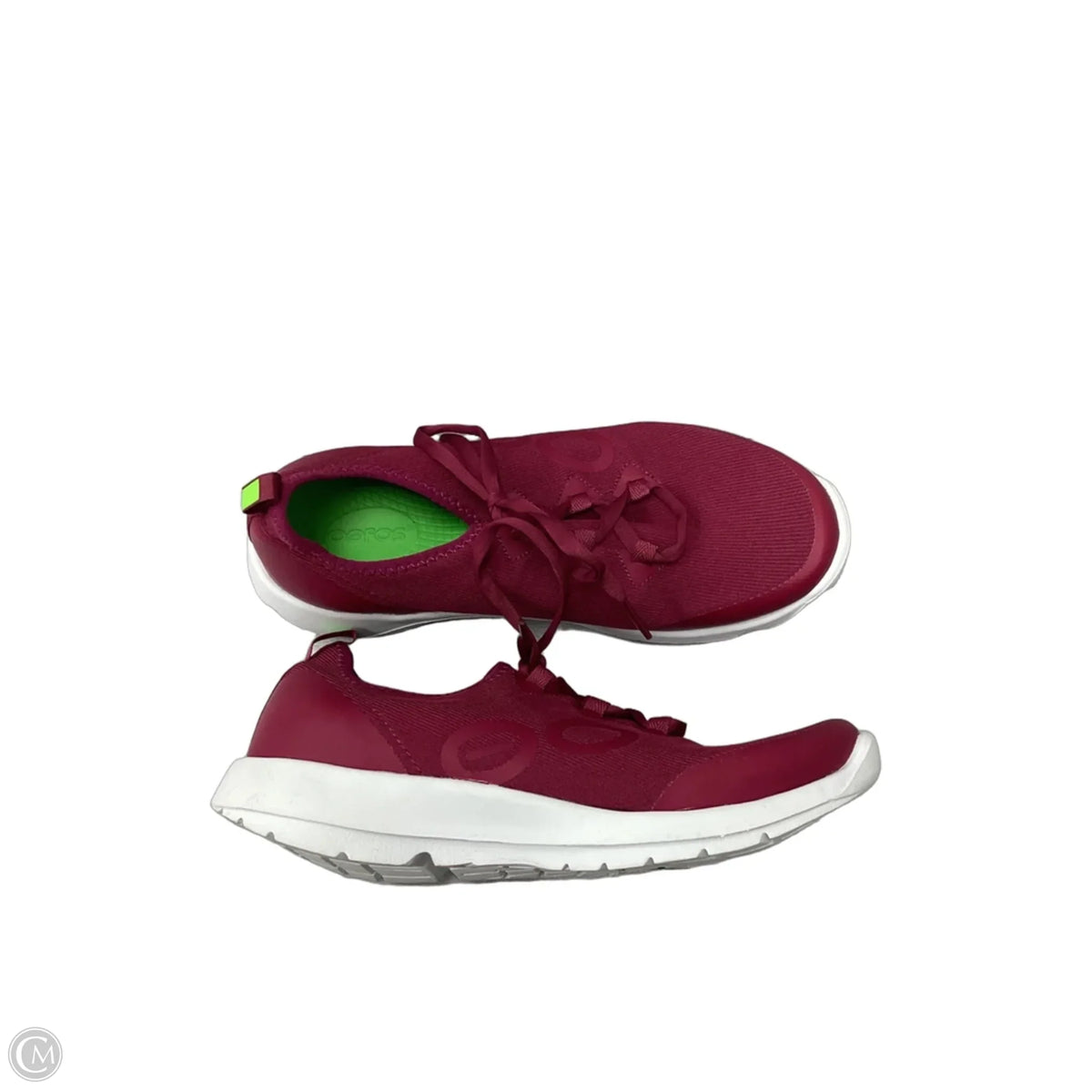 Shoes Athletic By Oofos In Red, Size: 9