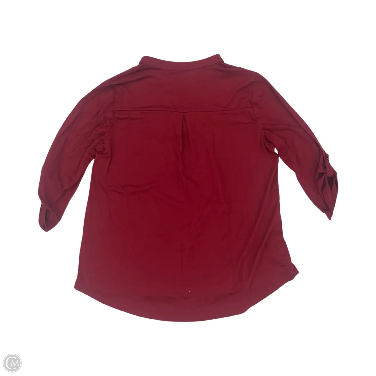 Blouse 3/4 Sleeve By Cmf In Red, Size: Xl