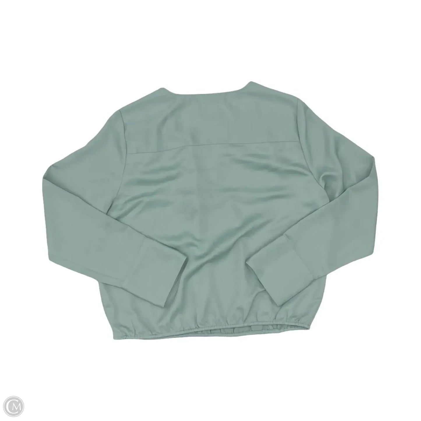 Blouse Long Sleeve By A New Day In Green, Size: M