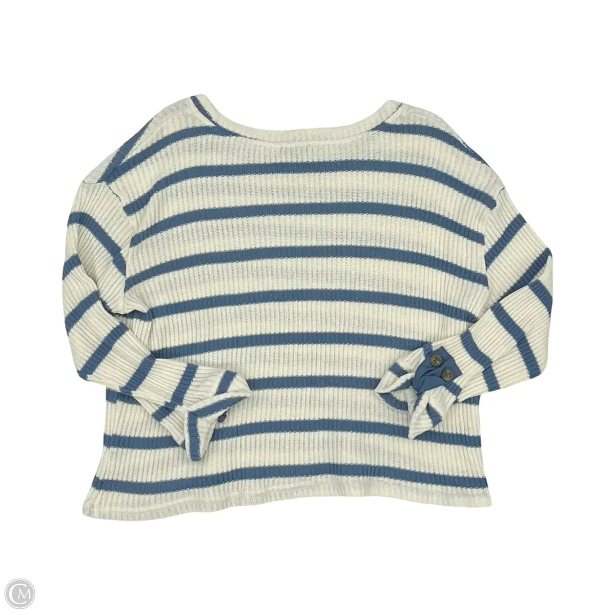 Sweater By Blu Pepper In Striped Pattern, Size: M