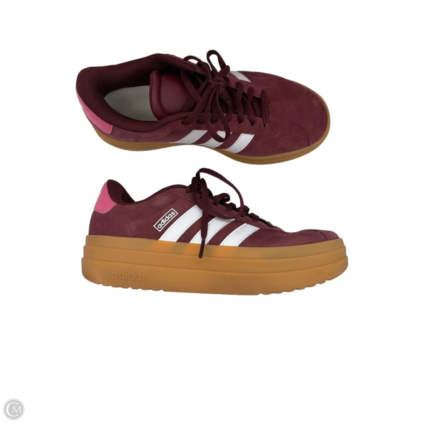 Shoes Sneakers By Adidas In Red & White, Size: 8