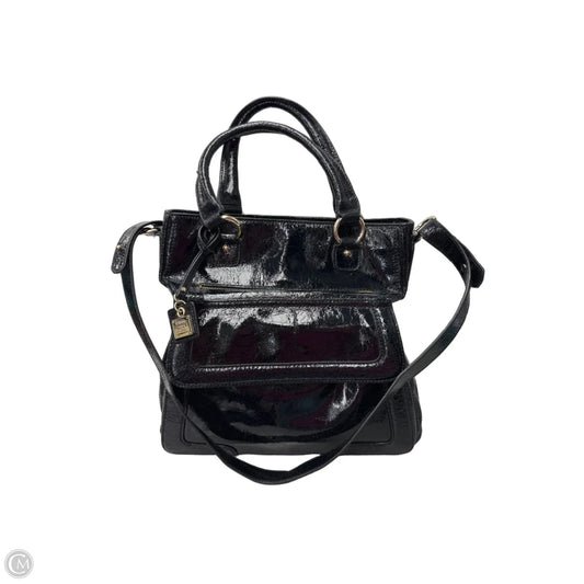 Handbag Leather By Liz Claiborne, Size: Medium