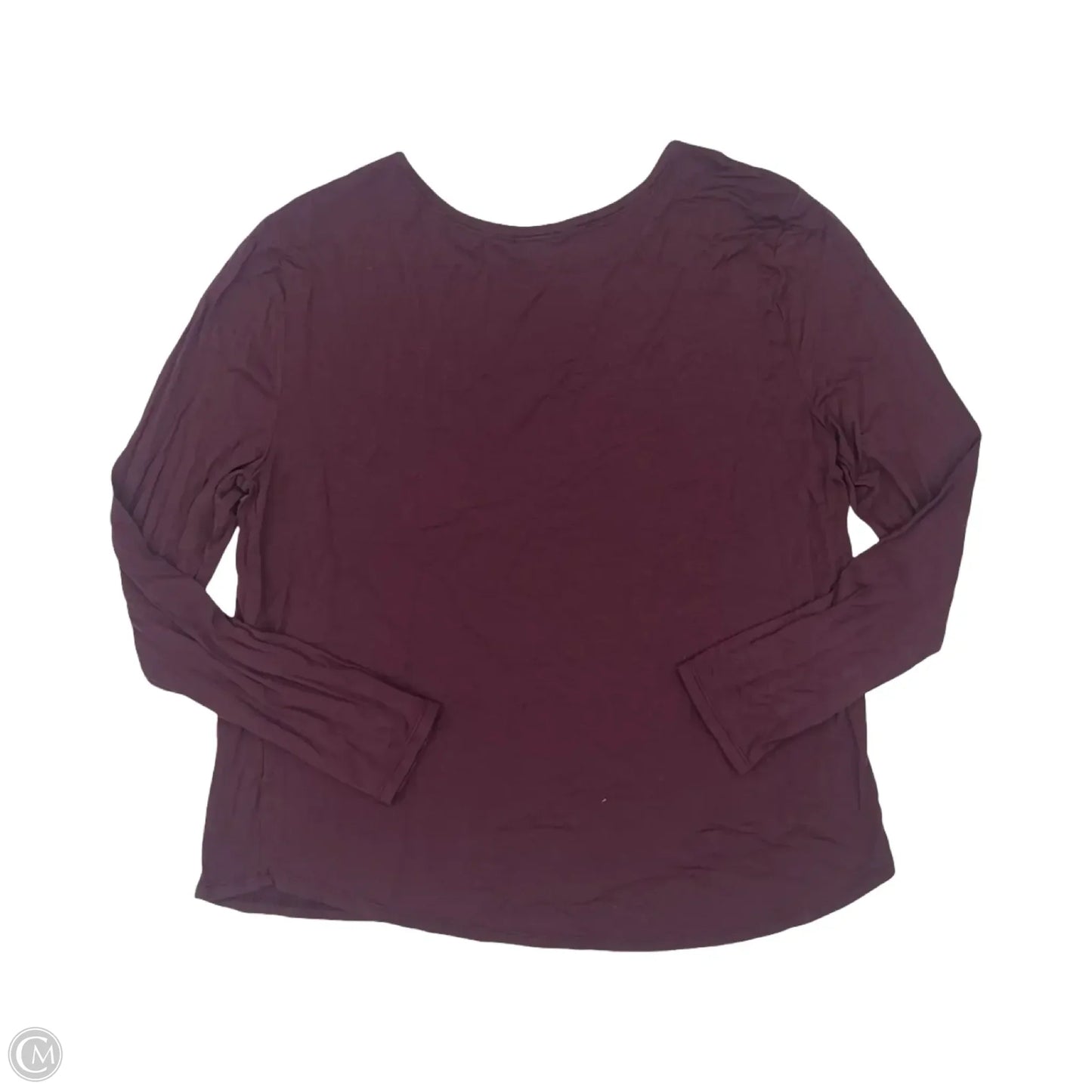 Top Long Sleeve By Versona In Red, Size: L