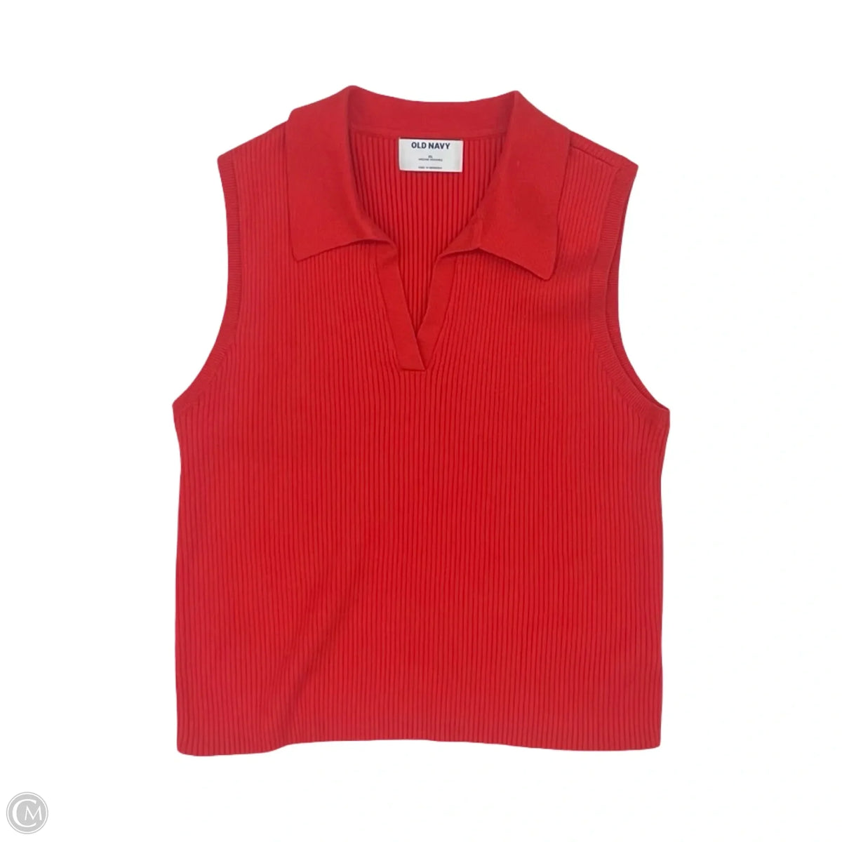 Vest Sweater By Old Navy In Red, Size: Xl