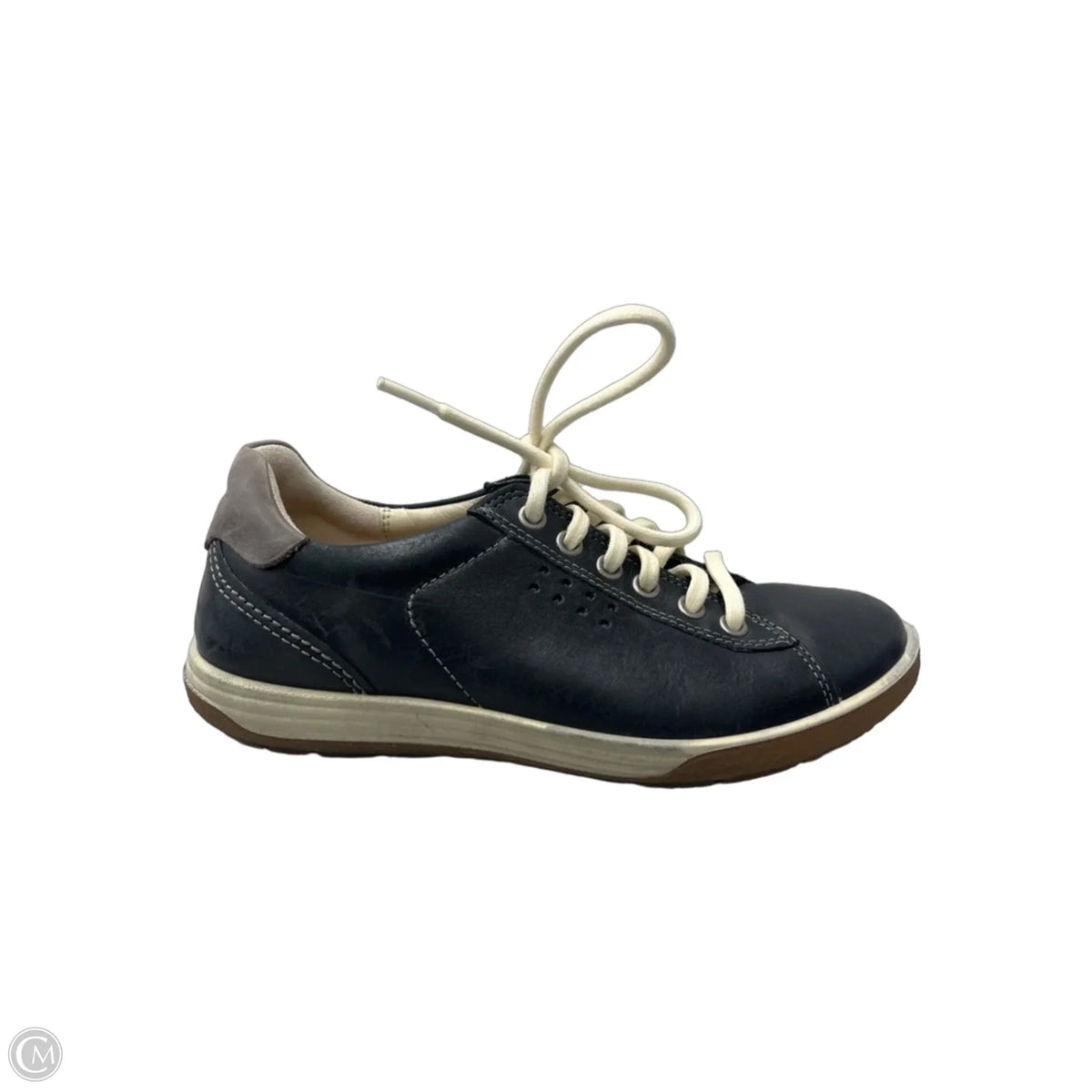 Shoes Sneakers By Ecco In Black & Brown, Size: 5.5