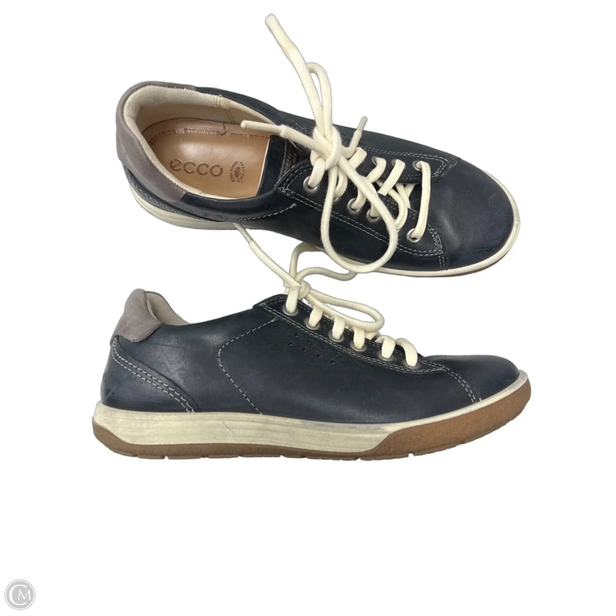 Shoes Sneakers By Ecco In Black & Brown, Size: 5.5