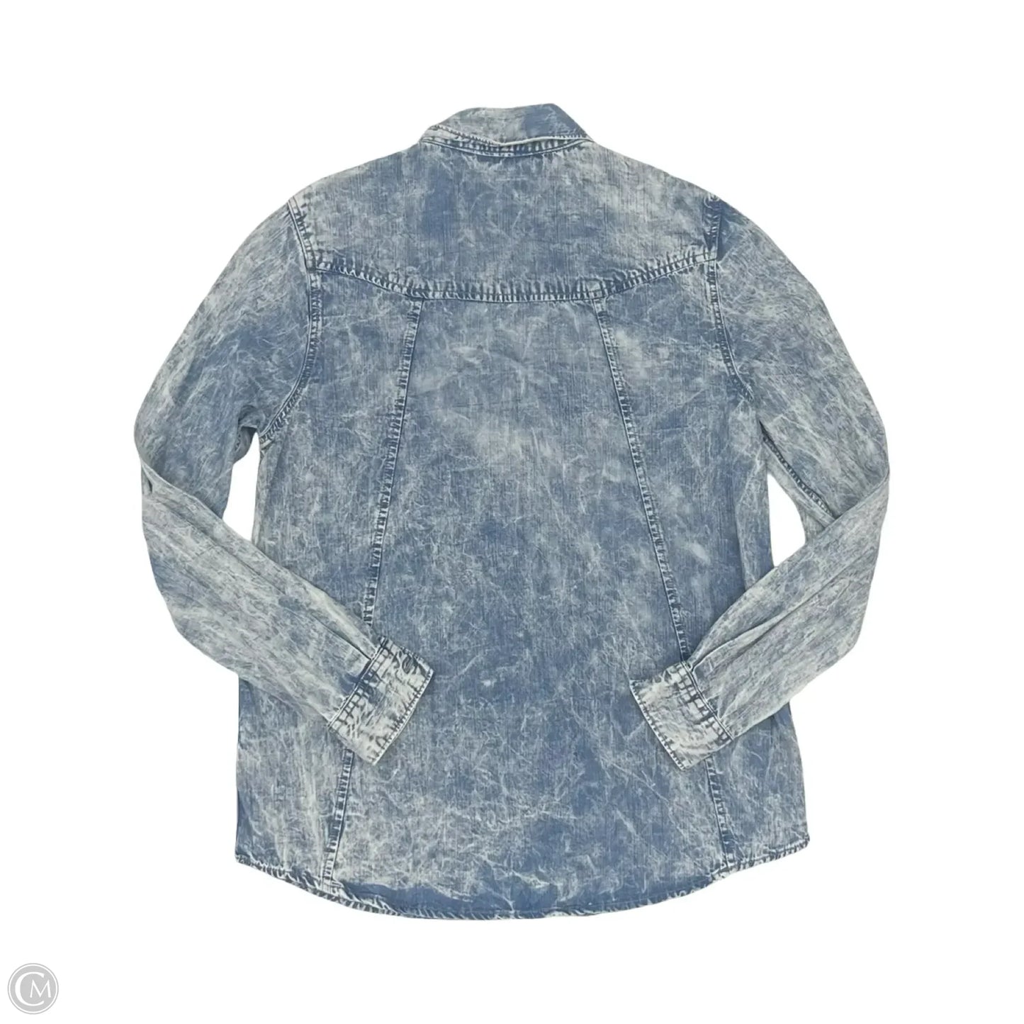 Top Long Sleeve By Thread And Supply In Blue, Size: S