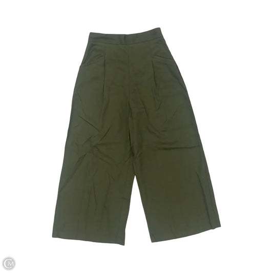 Pants Wide Leg By Zara In Green, Size: S