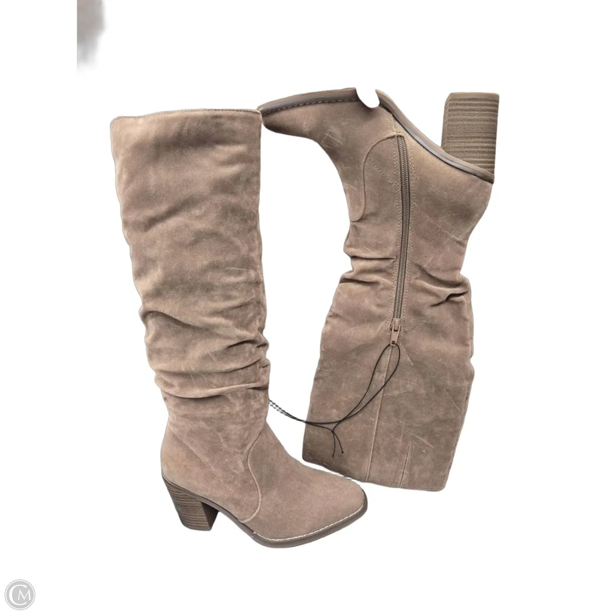 Boots Mid-calf Heels By Universal Thread In Brown, Size: 6.5