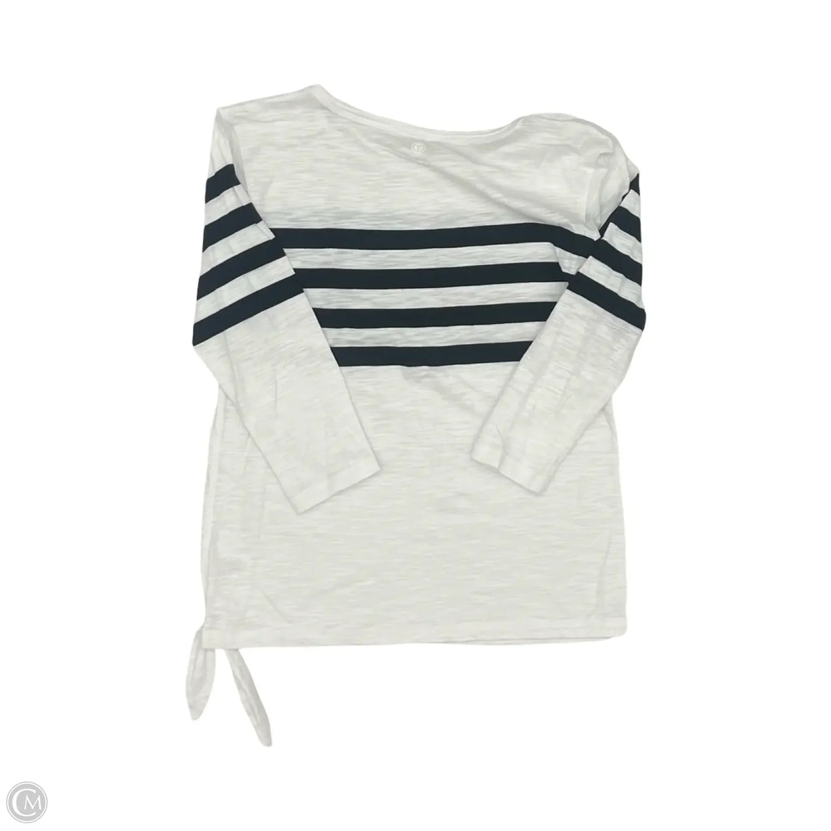 Top 3/4 Sleeve By Talbots In Black & Cream, Size: Sp