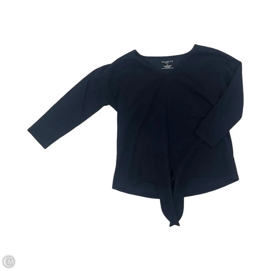 Top Long Sleeve By Talbots In Navy, Size: Sp