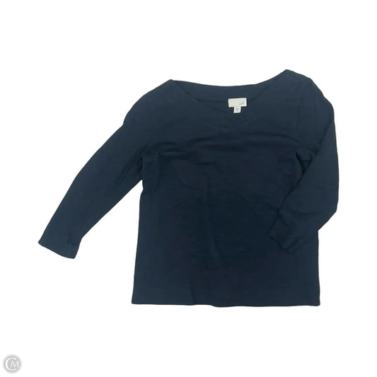 Top 3/4 Sleeve By J. Jill In Navy, Size: Xs