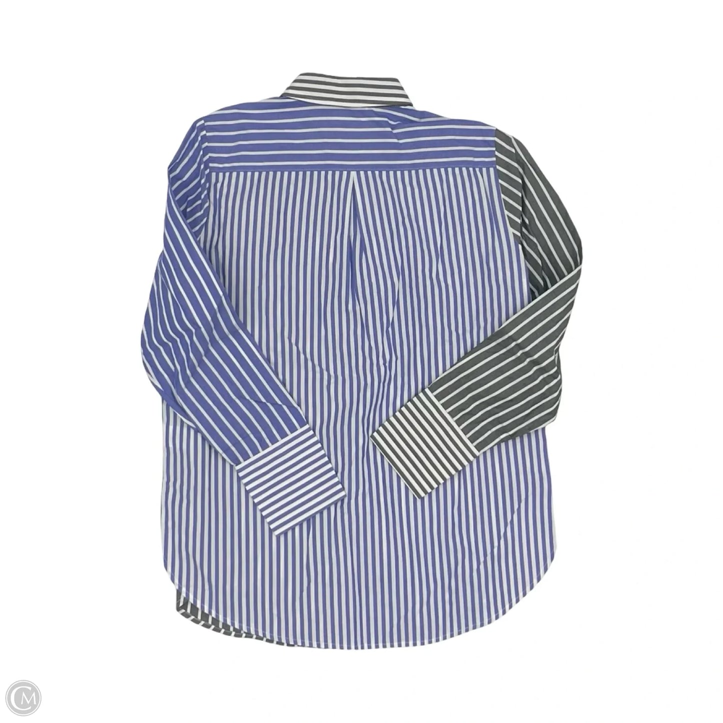 Blouse Long Sleeve By Talbots In Striped Pattern, Size: S