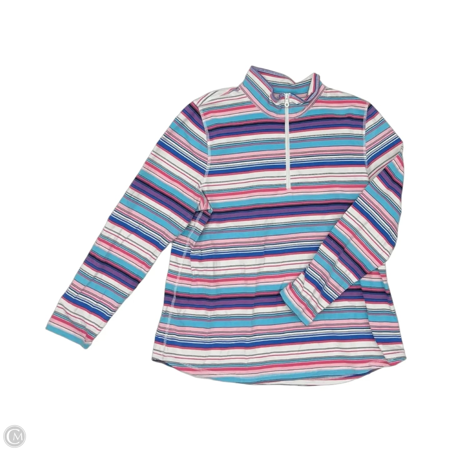 Top Long Sleeve By Talbots In Striped Pattern, Size: Xl