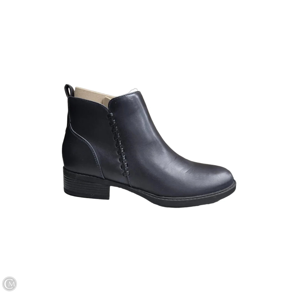 Boots Ankle Heels By Esprit In Navy, Size: 8