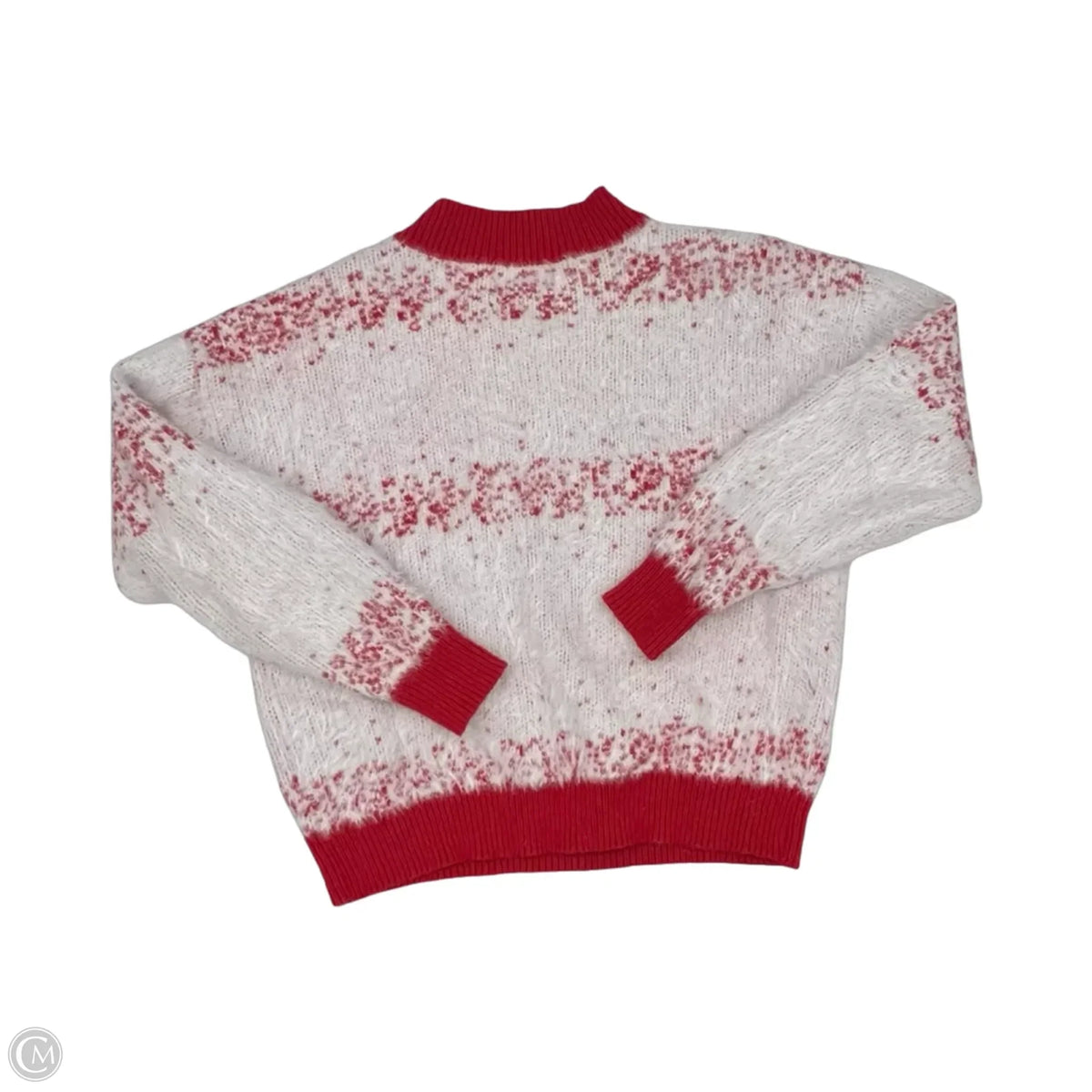 Sweater By Absolutely In Red & White, Size: M