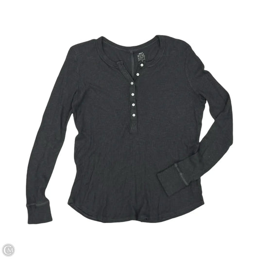 Top Long Sleeve By Aerie In Grey, Size: M